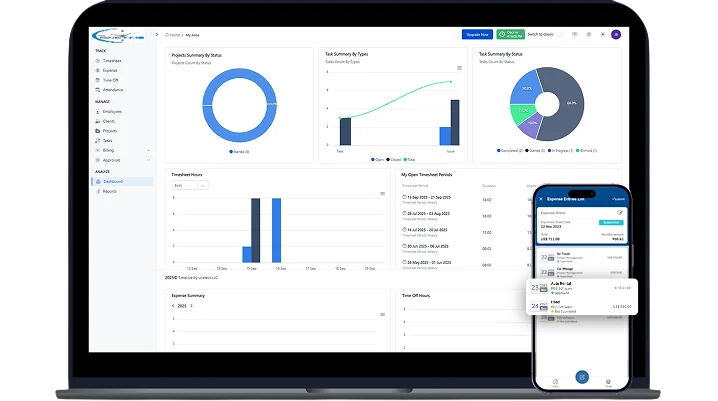ProjecTime System Preview Interface