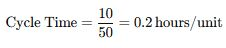 cycle time formula