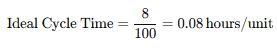 cycle time formula